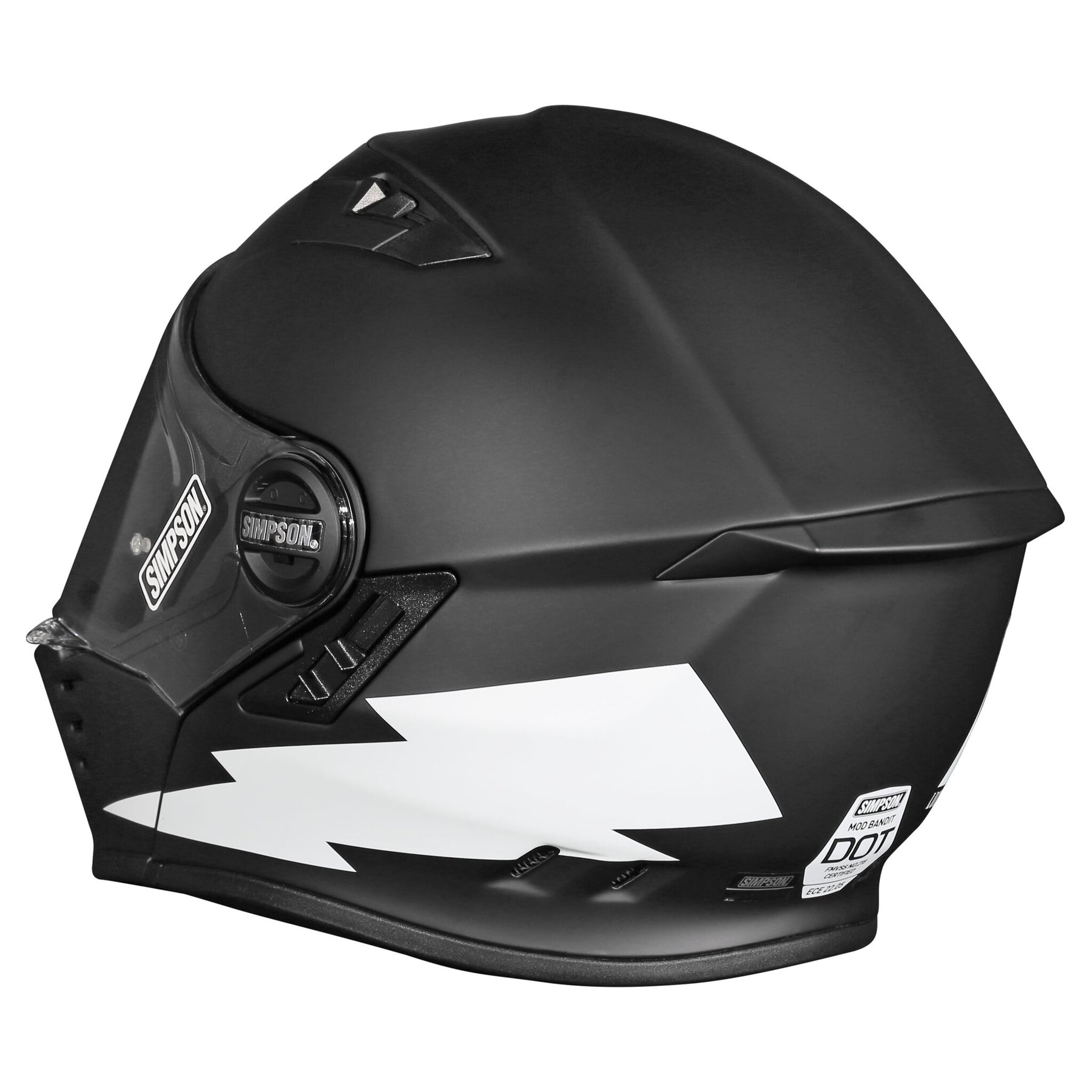 Simpson Helmets Darksome (Mod Bandit) Helmet, Hellfire Modular Helmet Simpson Helmets