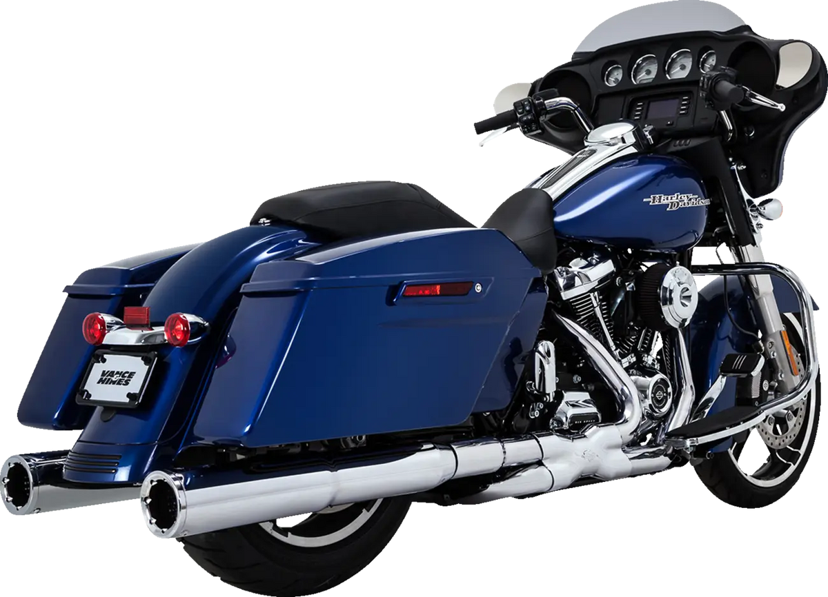 Power Duals - Touring Header Systems Vance & Hines Chrome