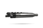 Zard Touring Slip Ons E5+, Black Chrome - 25+ Touring Slip-Ons Exhaust Zard