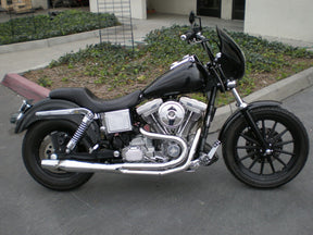 Bung King Frisco Style Gas Tank Lift Bracket, 2.5" Lift, Gloss Black - 2005 and Earlier Dyna Gas Tank Lift Kit Bung King