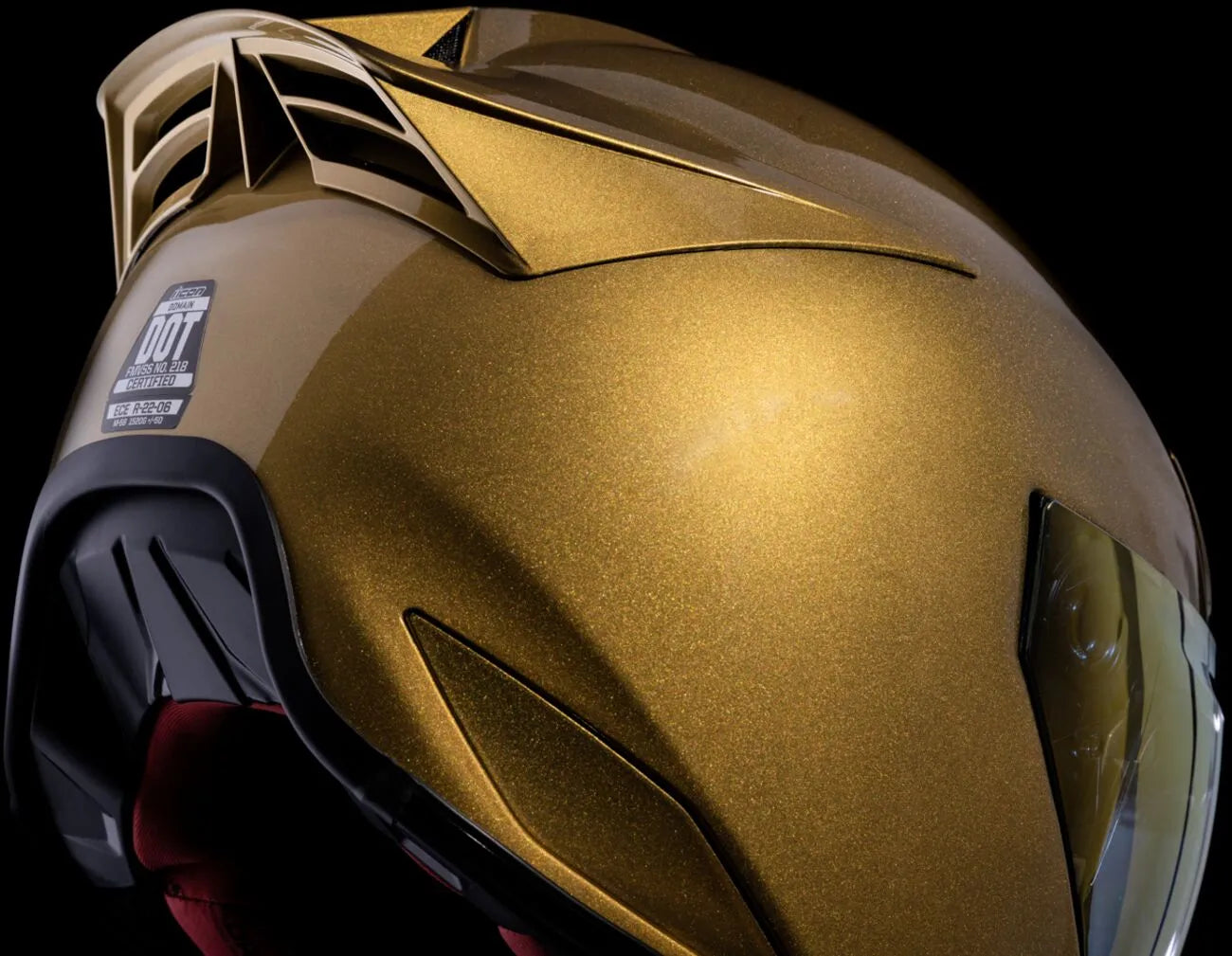Domain Cornelius, Gold Full Face Helmet Icon