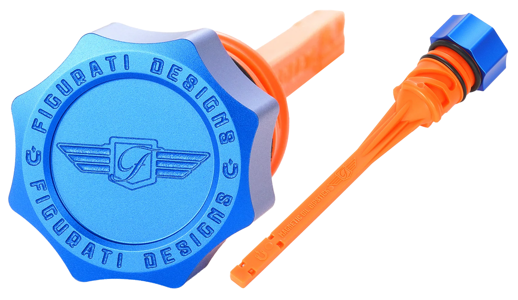 Dipstick Alu Curved Blue St18 Up Oil Dipstick Figurati Designs Default Title