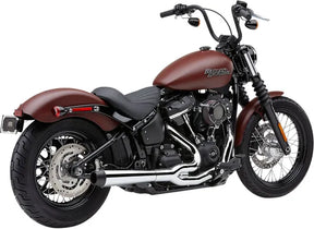 El Diablo 2:1 Exhaust System - 18+ Softail Full Exhaust System Cobra Chrome 18+ FLFB / FXBR