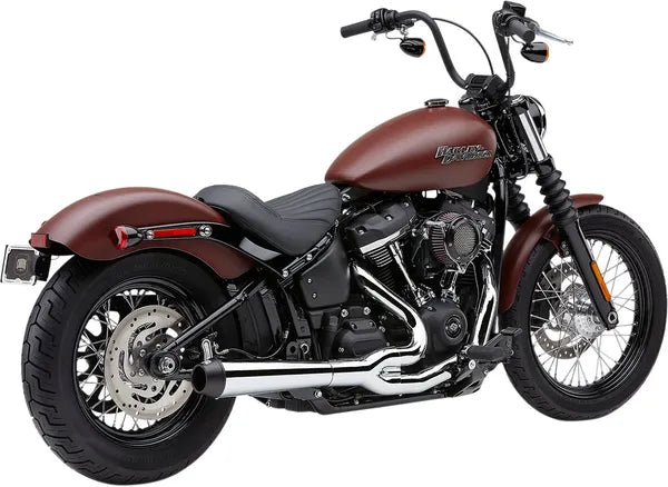 El Diablo 2:1 Exhaust System - 18+ Softail Full Exhaust System Cobra Chrome 18+ FLFB / FXBR