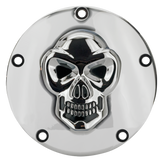 Gzp Skull Derby Cover Chrome Alu 5 Hole Derby & Inspection Cover Zodiac Default Title