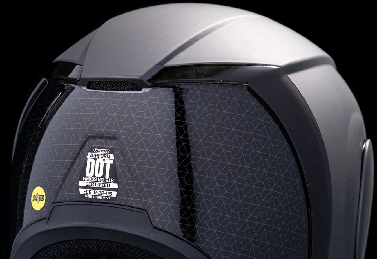 Airform Counterstrike, Silver Full Face Helmet Icon