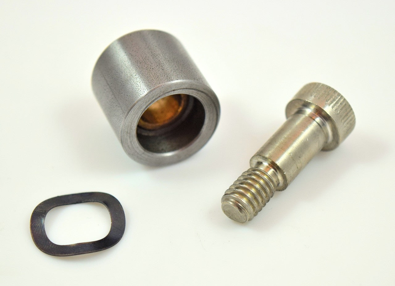 Bung King Flush Weld-On Pivot Assembly, Counterbored, 5/16" x 18 Shoulder Bolt Frame Fabrication Part Bung King