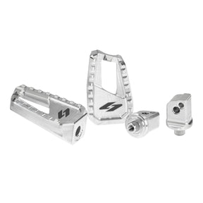 Apex Edge Foot Pegs, Machine Finish - 18+ Softail & Sportster S (Rear) Foot Pegs Kraus Motor Co.