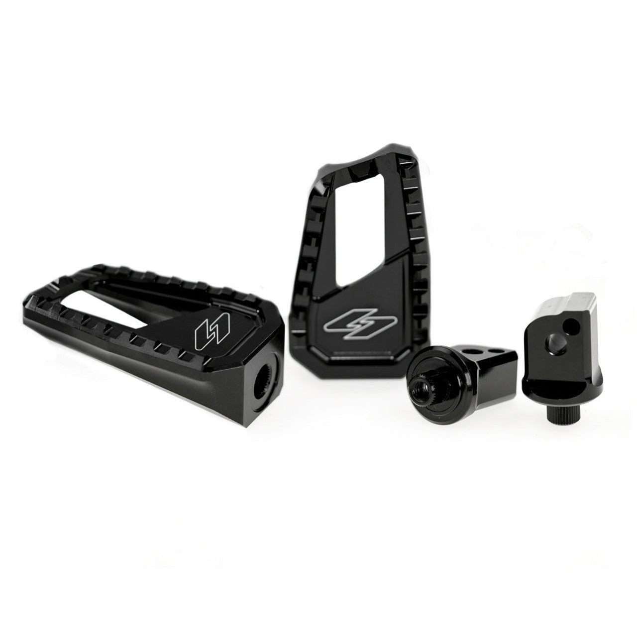 Apex Edge Foot Pegs, Machine Finish - 18+ Softail & Sportster S (Rear) Foot Pegs Kraus Motor Co.