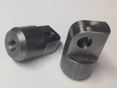 Bung King Threaded Footpeg Adapters, 3/8" x 16, Pair - 2017 & Earlier Harley-Davidson Clevis Mounts Foot Peg Mount & Hardware Bung King
