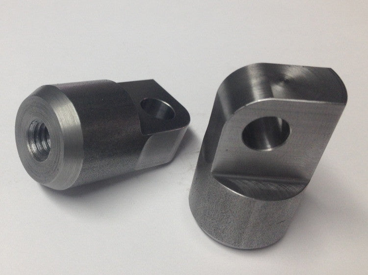 Bung King Threaded Footpeg Adapters, 3/8" x 16, Pair - 2017 & Earlier Harley-Davidson Clevis Mounts Foot Peg Mount & Hardware Bung King