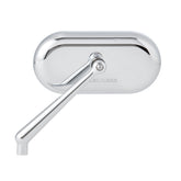 Right Forged Oval Mirror, Chrome Mirrors Arlen Ness