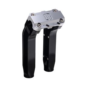 OG 8.5" Pull Back Risers Risers Original Garage Moto Standard OG Top Clamp Black Chrome