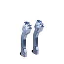 OG 7.5" Pull Back Risers - Pan America Risers Original Garage Moto Aluminium Finish Black