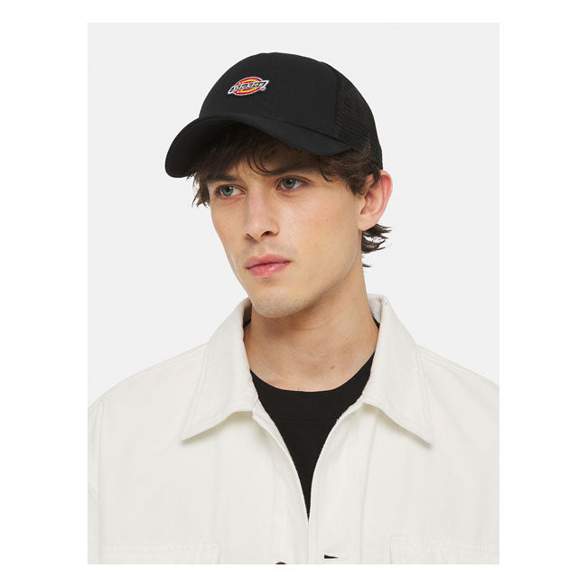 Hanston Trucker Cap, Black Headwear Dickies