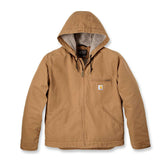 Washed Duck Lined Jacket, Brown Jacket Carhartt