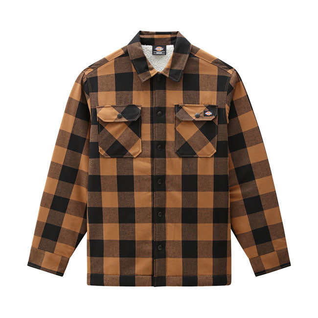 Lined Sacramento Shirt, Brown Duck Shirt Dickies