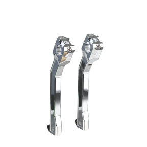 OG 9.5" Pull Back Risers - Pan America Risers Original Garage Moto Chrome Black