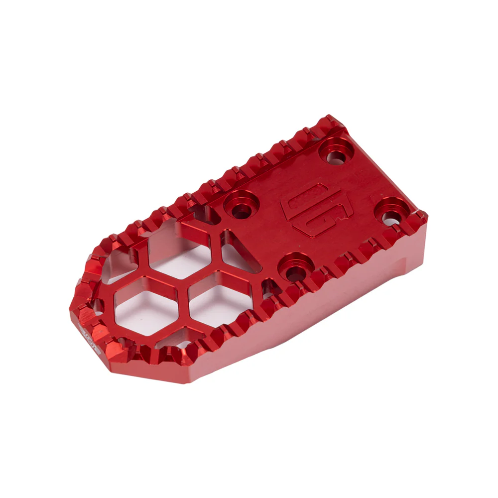 OG HoneyComp V3 Mini Replacement Gripper Foot Pegs Original Garage Moto Red