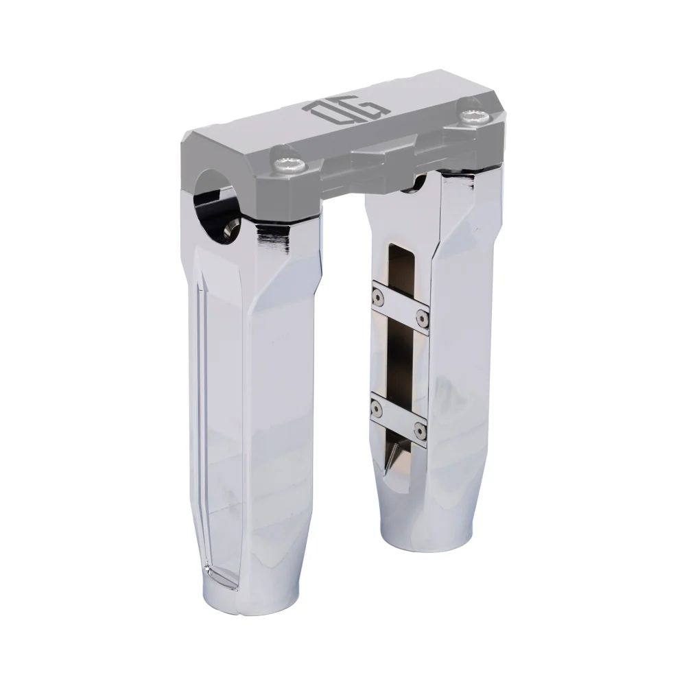 OG 6.5" Straight Riser Legs Riser Legs Original Garage Moto Chrome