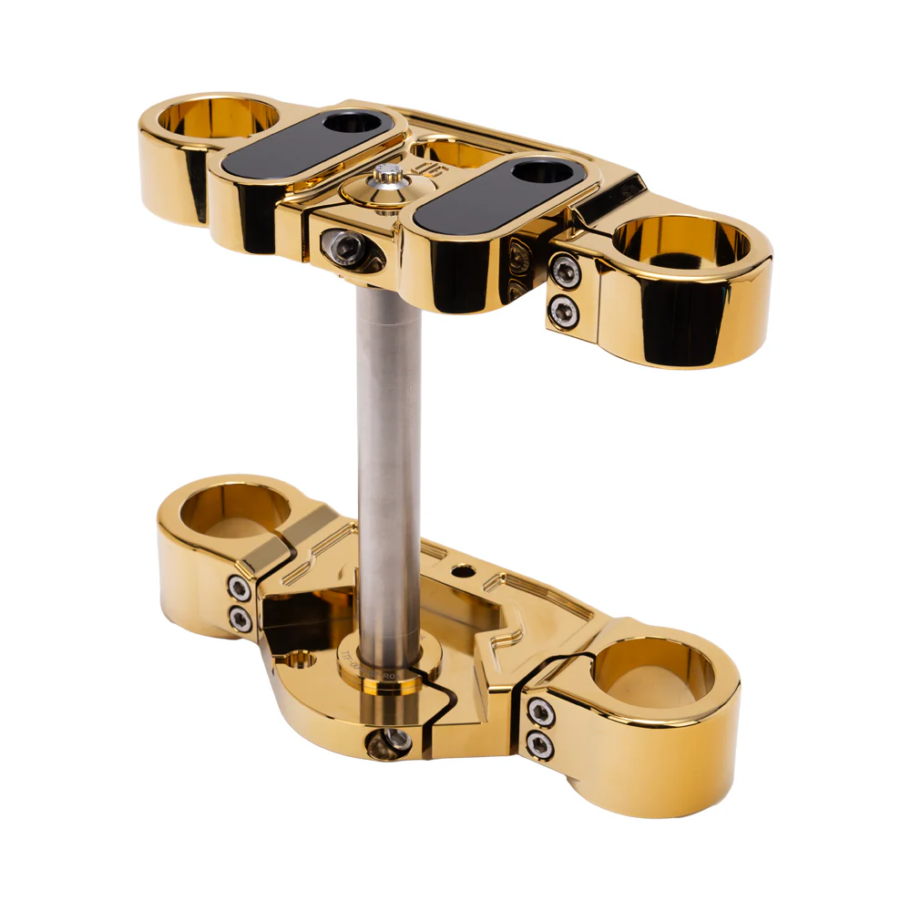 Og 2018 Up Softail 49mm Triple Trees Kit Original Garage Moto Gold Plating