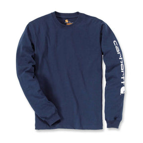 Sleeve Logo Long Sleeve, Navy T-Shirt Carhartt