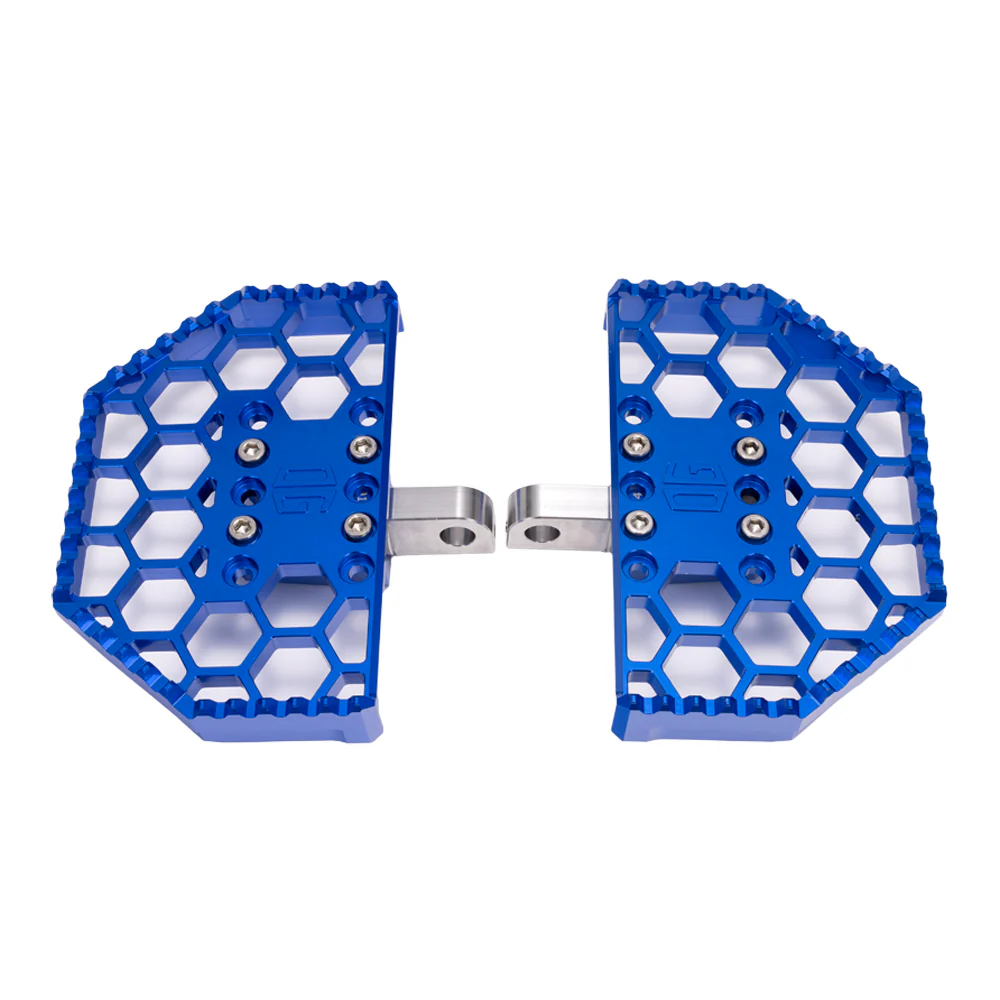 OG HoneyComp V3 Mini Floorboards Floorboards Original Garage Moto Blue Dyna/FXR/XL & Bagger Passenger