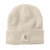 Black Label Watch Beanie, Oat Milk Headwear Carhartt