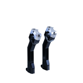 OG 7.5" Pull Back Risers - Pan America Risers Original Garage Moto Black Aluminium Finish
