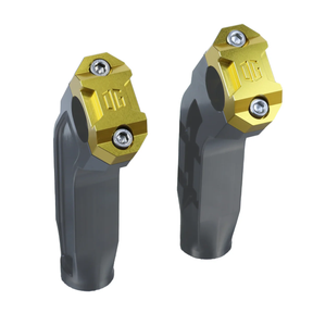 OG Dual Risers Top Clamps Top Clamp Original Garage Moto Gold