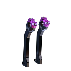 OG 9.5" Pull Back Risers - Pan America Risers Original Garage Moto Black Purple