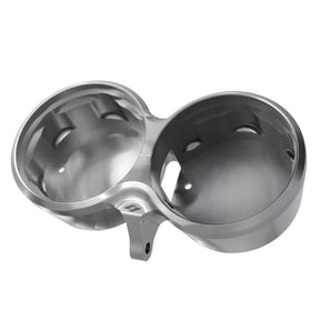 S2 Twin Gauge Bucket, Machine Finish - 16-24 Low Rider & Low Rider S & Dyna Gauge Mount Kraus Motor Co.