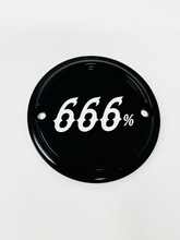 2 Holes Ignition Cover 666%, Black - Milwaukee 8 Timing Cover Death Metal Racing