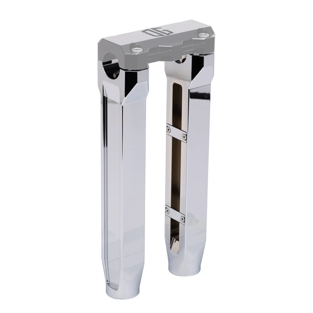 Og 10.5" Straight Riser Legs Original Garage Moto Chrome