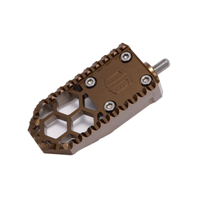 OG HoneyComp V3 Mini Brake Pedal Gripper kit for Adjustable Brake Arm Brake Pedal Original Garage Moto Bronze