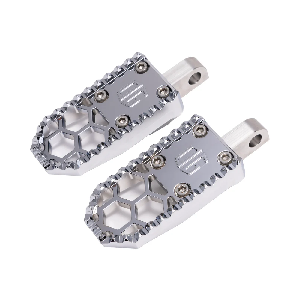 OG HoneyComp V3 Mini Foot Pegs - Indians Foot Pegs Original Garage Moto Chrome Scout/Chief