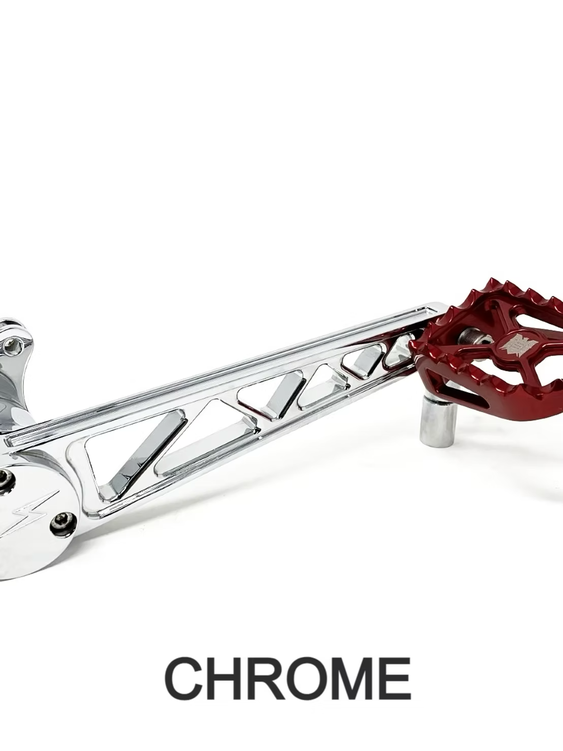 Destroyer Adjustable Brake Lever, Chrome - 14+ Touring Brake Pedal Death Metal Racing