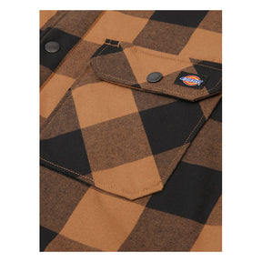 Lined Sacramento Shirt, Brown Duck Shirt Dickies