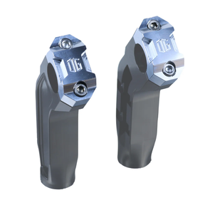 OG Dual Risers Top Clamps Top Clamp Original Garage Moto Aluminium Finish