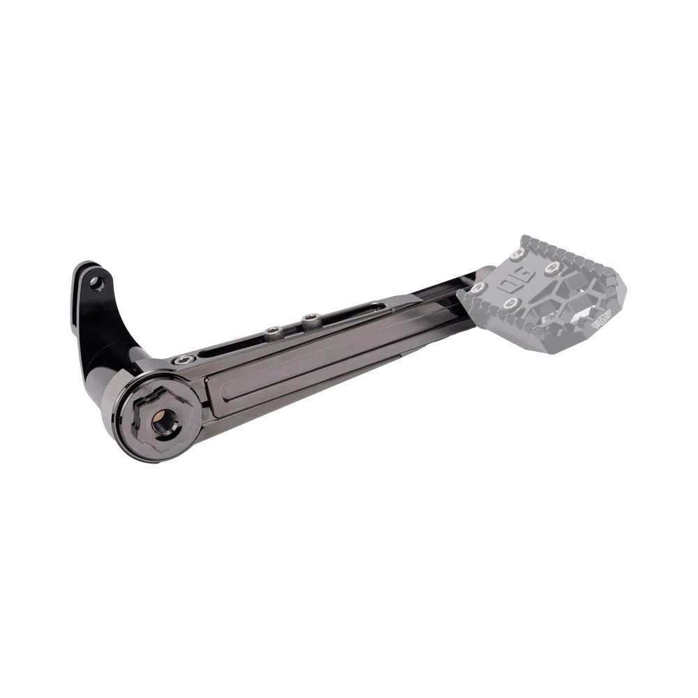OG Adjustable Brake Arm V2 - Touring Brake Arm Original Garage Moto 2014 to Present Short: 5.75”- 7.00” Black Chrome