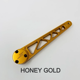 Destroyer Adjustable Brake Lever, Honey Gold - 08-13 Touring Brake Pedal Death Metal Racing