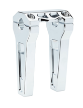 6" Performance Risers Straight With 1" Clamping Diameter, Chrome Risers La Choppers