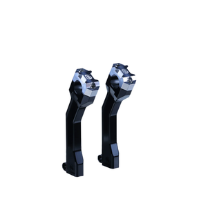 OG 7.5" Pull Back Risers - Pan America Risers Original Garage Moto Black Chrome