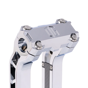 Og Performance 6.5" Pull Back Risers Original Garage Moto OG Performance Top Clamp Chrome Chrome