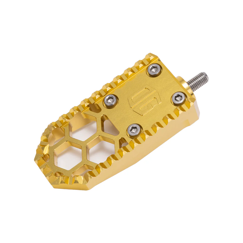 OG HoneyComp V3 Mini Brake Pedal Gripper kit for Adjustable Brake Arm Brake Pedal Original Garage Moto Gold