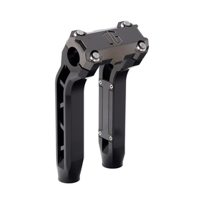 OG Performance 8.5" Pull Back Risers Risers Original Garage Moto OG Performance Top Clamp Black Black Chrome