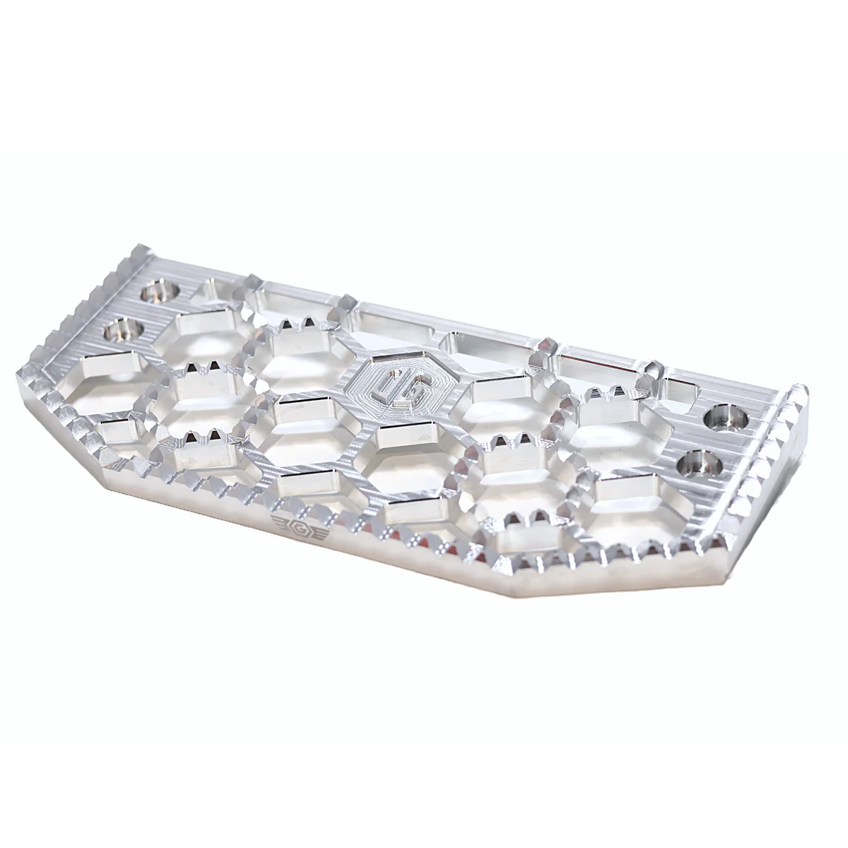 OG HoneyComp V3 Floorboards Replacement Gripper Floorboards Original Garage Moto Aluminium Finish