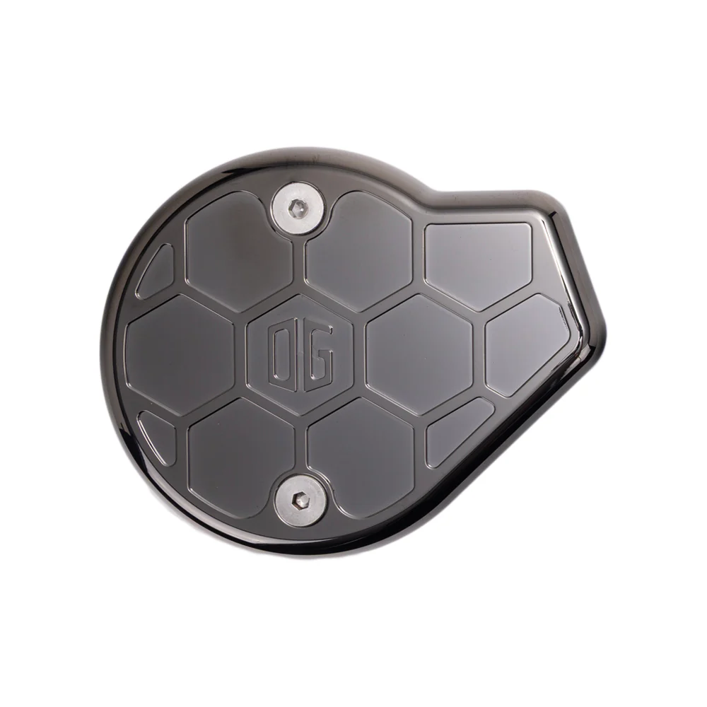 OG Cam Cover "HoneyComp" - Milwaukee 8 Gen 2 Cam Covers Original Garage Moto Black Chrome