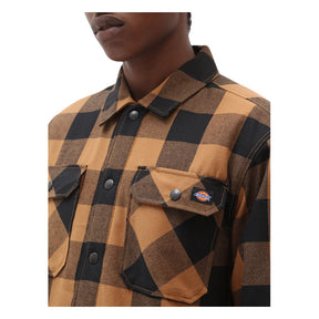 Lined Sacramento Shirt, Brown Duck Shirt Dickies