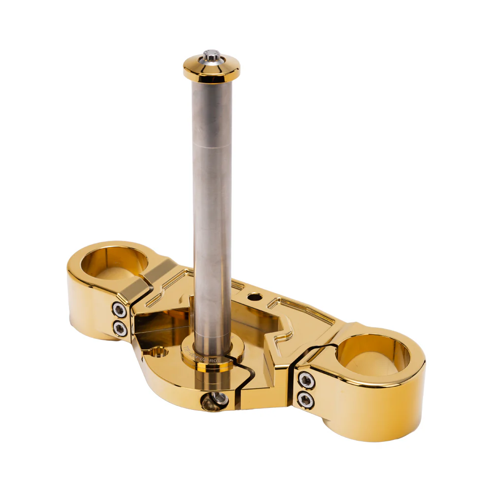 Og 2018 Up Softail 49mm Lower Triple Trees Kit Original Garage Moto Gold Plating